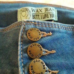 Blue Wax Jeans Butt I Love you Skinny Jeans